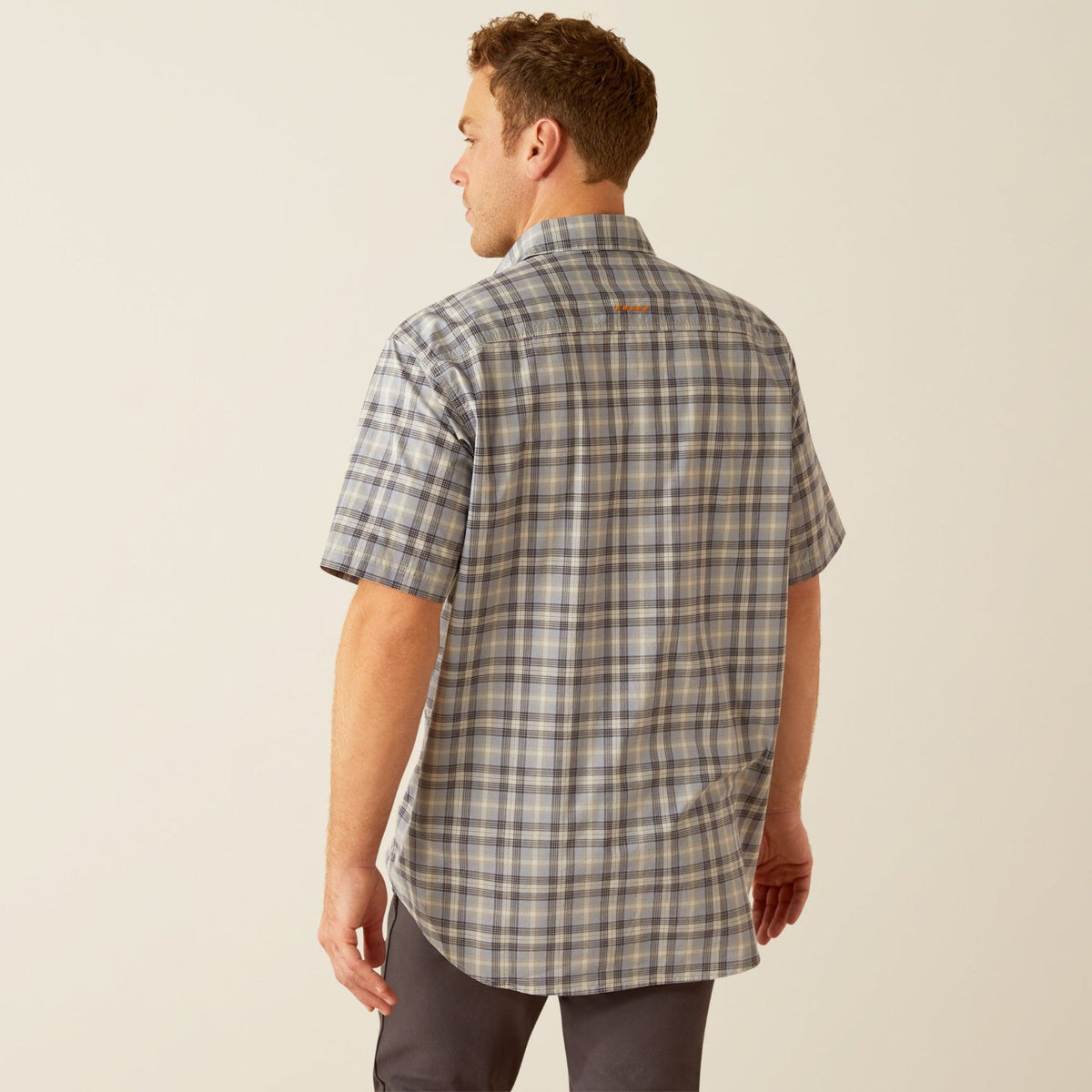 Ariat Men's Made Tough Durastretch Button-Down Short Sleeve Work Shirt Work Shirts Ariat
