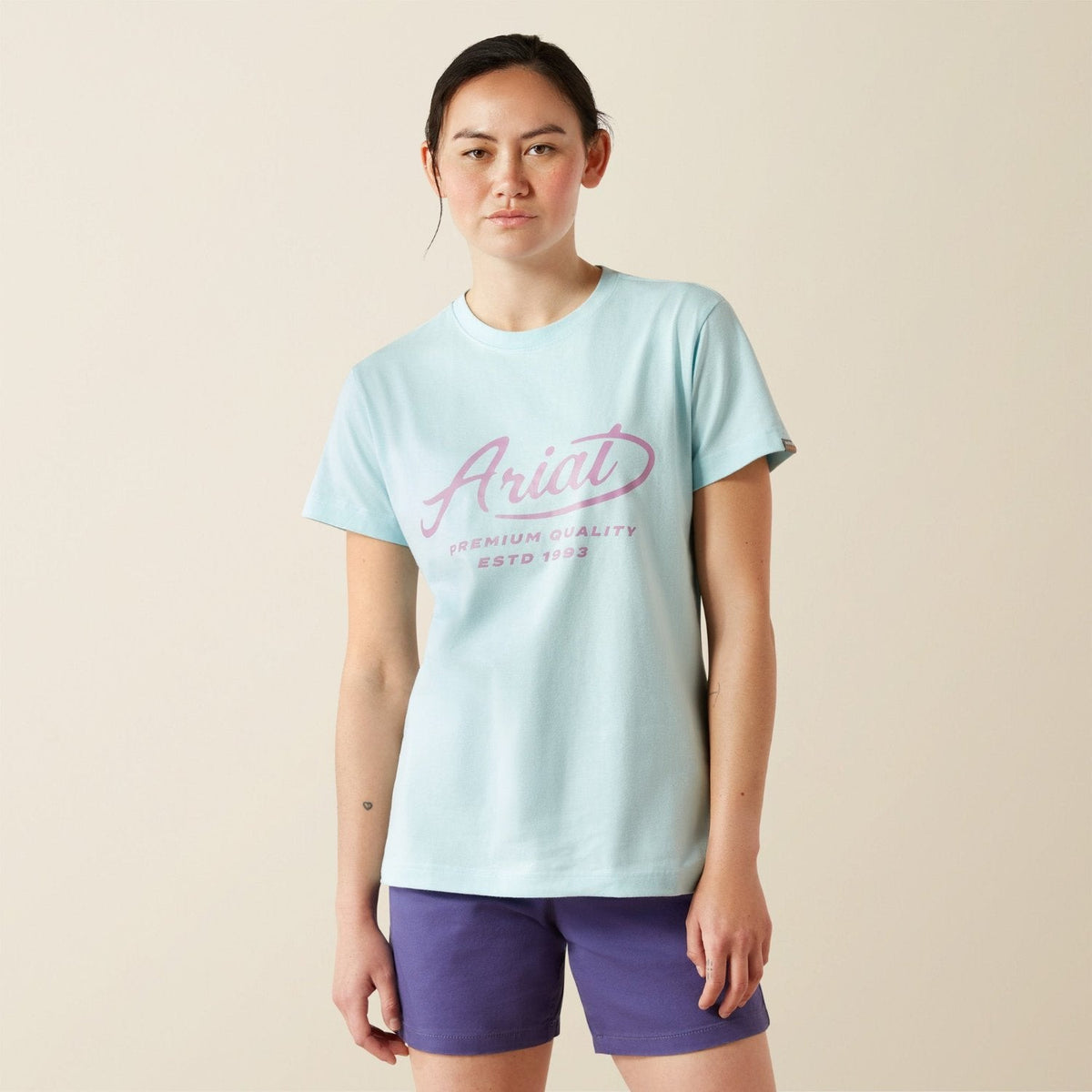 Ariat Women's Rebar CottonStrong Logo Graphic Short Sleeve T-Shirt T-Shirts Ariat Aquatic 1XL Plus