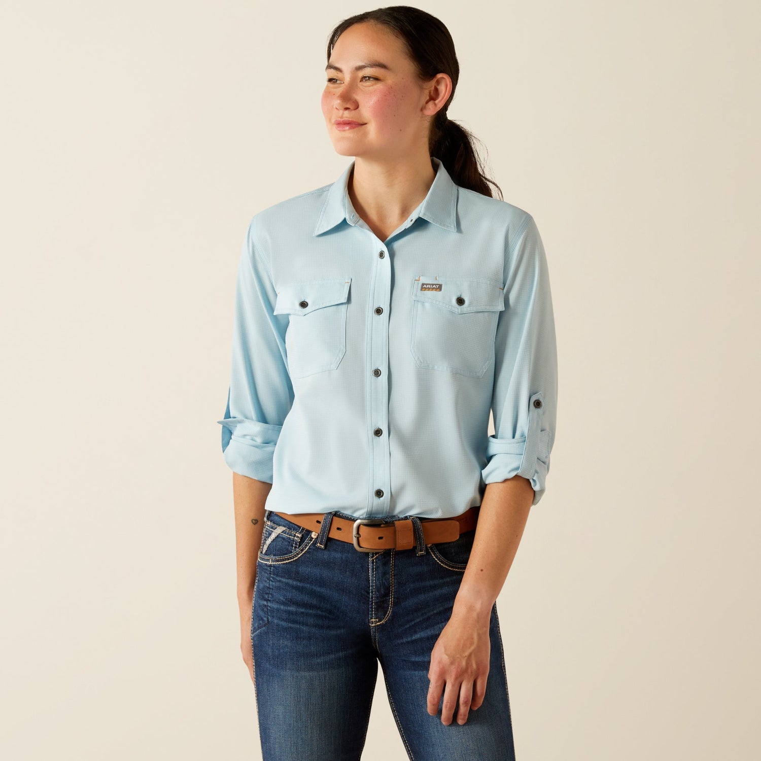 Ariat Women's Rebar Made Tough VentTEK Long Sleeve Button-Down Work Shirt - Work World - Workwear, Work Boots, Safety Gear