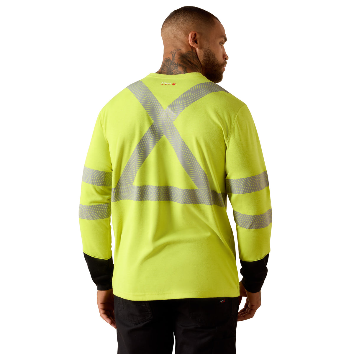 Ariat Men's FR Colorblock Hi-Vis C3 Chest Pocket Long Sleeve T-Shirt