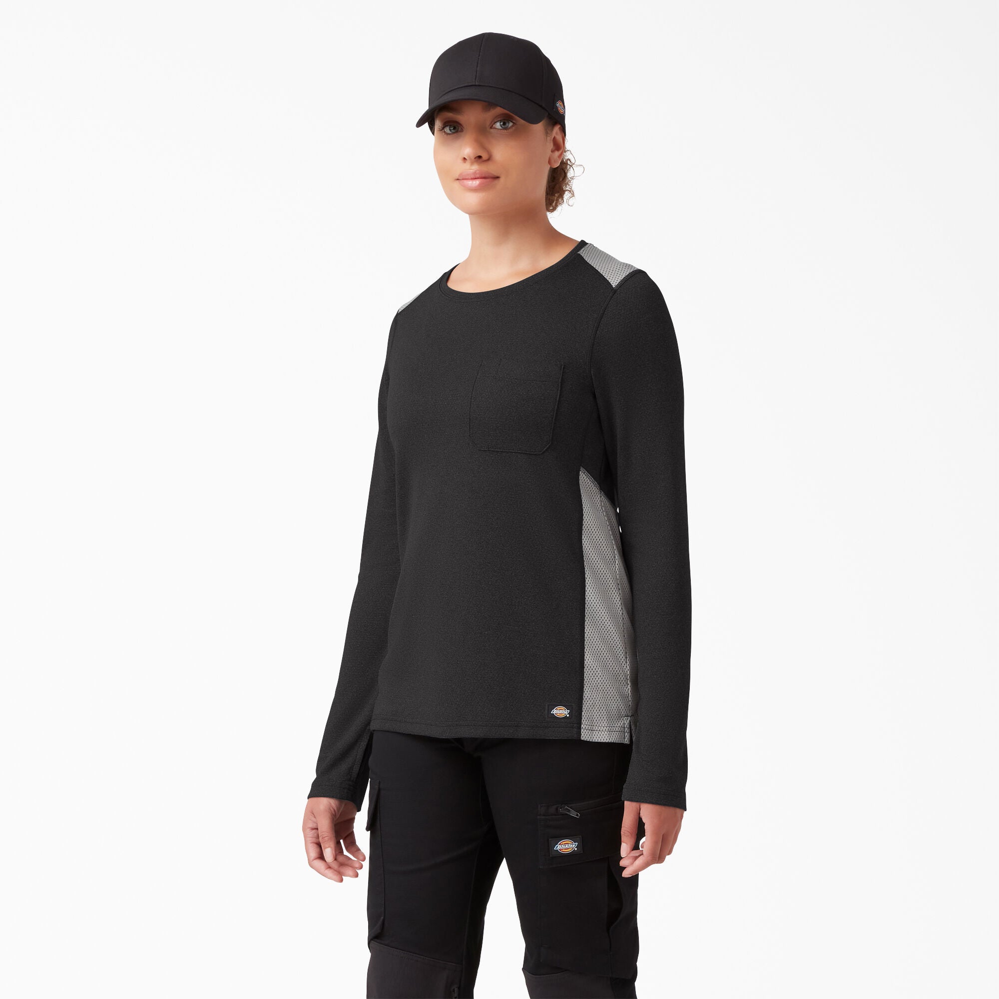 Dickies Women's Temp-IQ 365 Long Sleeve Pocket T-Shirt - Work World - Workwear, Work Boots, Safety Gear