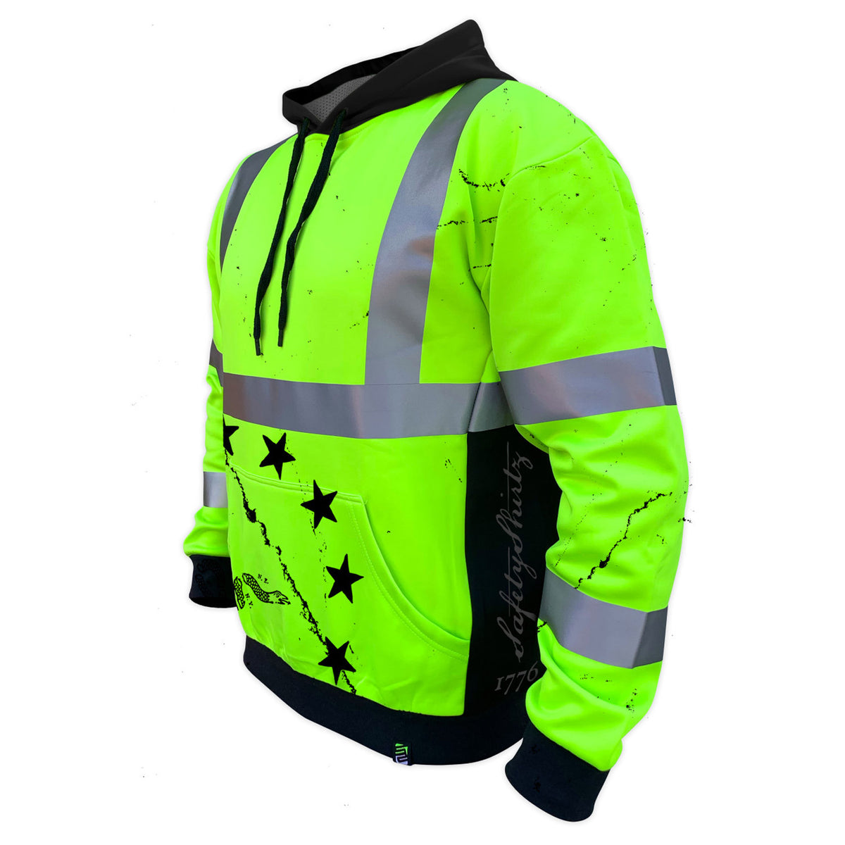 SafetyShirtz Men&#39;s SS360º 1776 Class 3 Hi-Vis Safety Hoodie - Work World - Workwear, Work Boots, Safety Gear