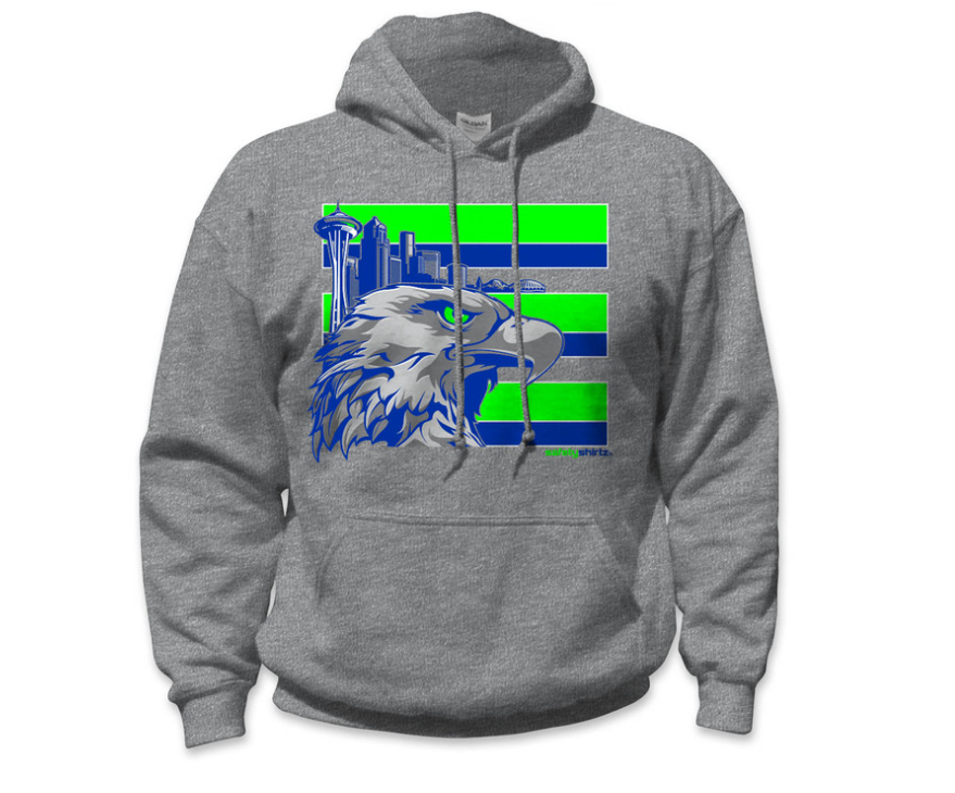 SafetyShirtz Throwback Seattle Hi-Vis Safety Hoodie - Work World - Workwear, Work Boots, Safety Gear