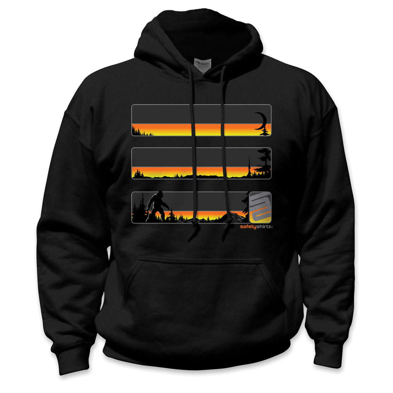 SafetyShirtz Men's Sasquatch Stealth Safety Hoodie_Black - Work World - Workwear, Work Boots, Safety Gear