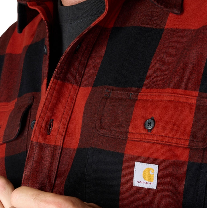 Carhartt Men's Loose Fit Heavyweight Long Sleeve Flannel Plaid Work Shirt - Work World - Workwear, Work Boots, Safety Gear
