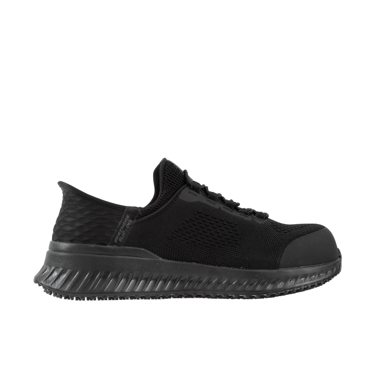 Skechers Men's Slip Ins Tilido - Fletchit Comp Toe Work Shoe Work Shoes Skechers Black 10 M