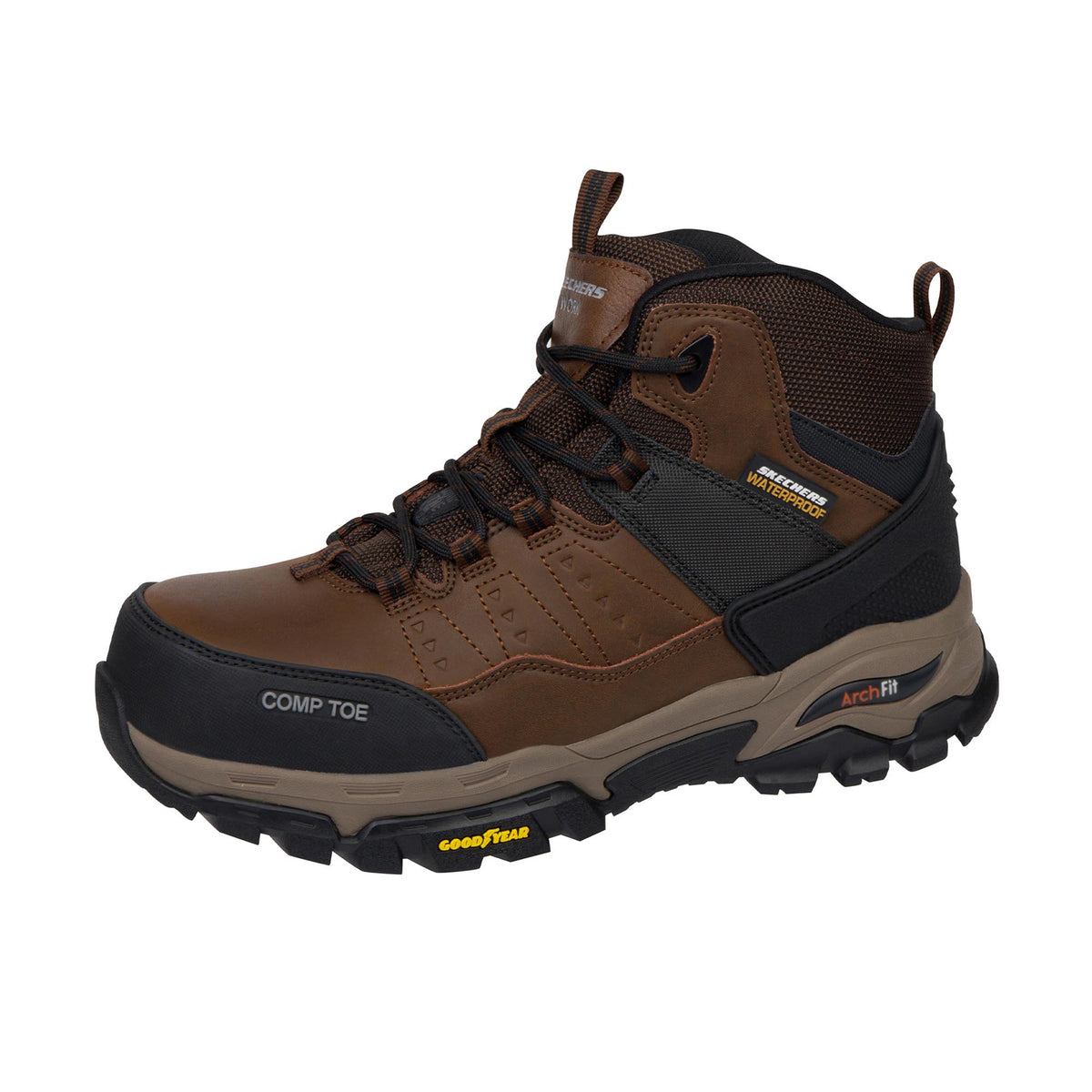 Skechers Men's Arch Fit Tarver Comp Toe Work Boot Work Boots Skechers