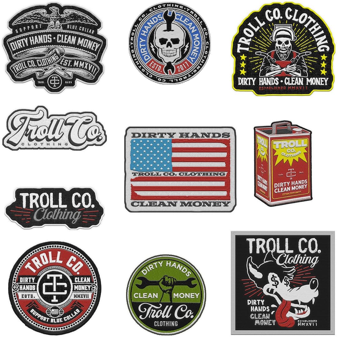 Troll Co. Stitched Up Hard Hat Stickers 10-Pack - Work World - Workwear, Work Boots, Safety Gear