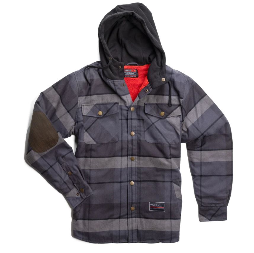 Troll Co. Men&#39;s Buford Snap-Front Hooded Flannel Jacket - Work World - Workwear, Work Boots, Safety Gear