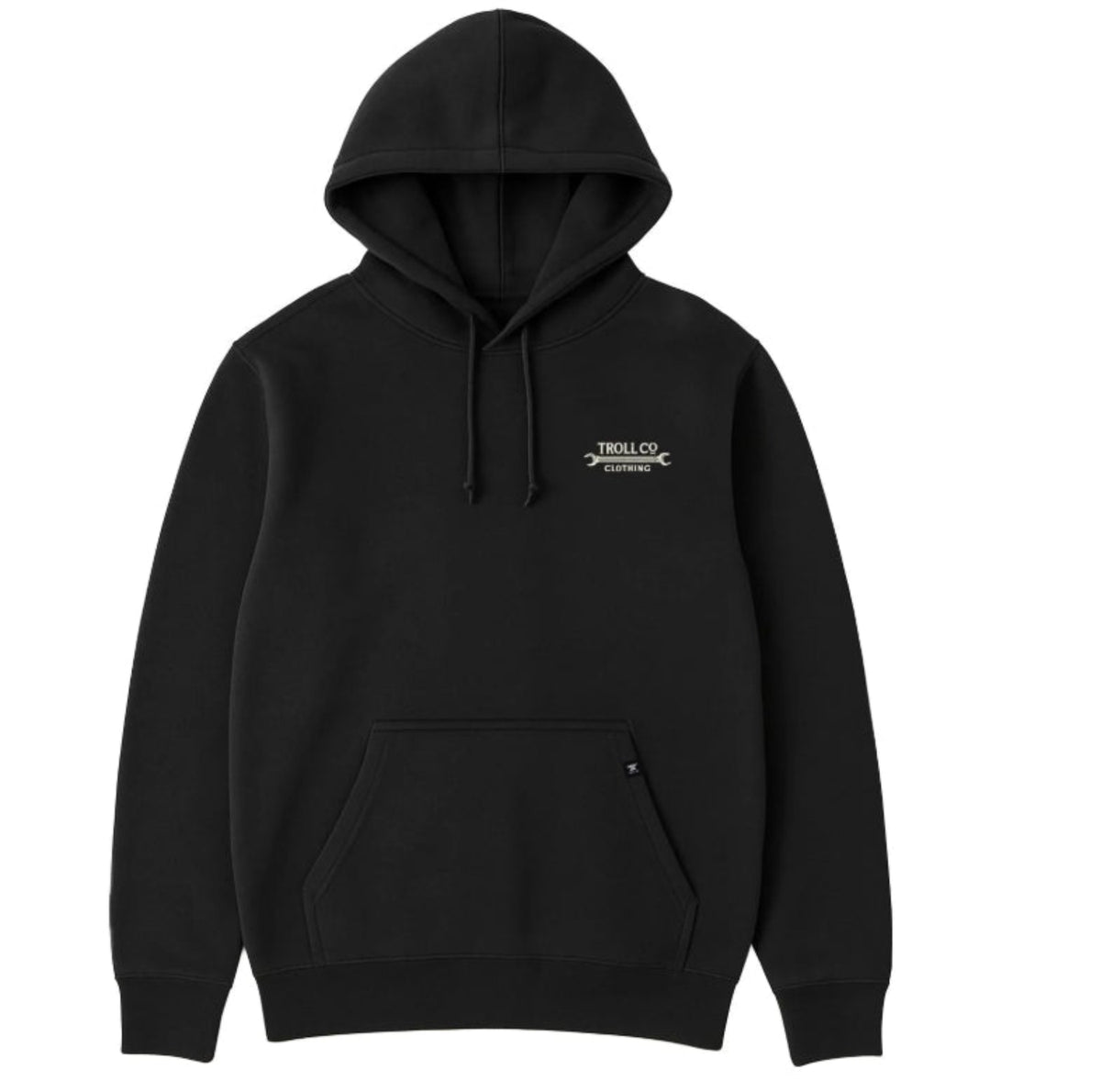 Troll Co. Men's "Dirty Hands Clean Money" Wing Spanner Graphic Hoodie - Work World - Workwear, Work Boots, Safety Gear