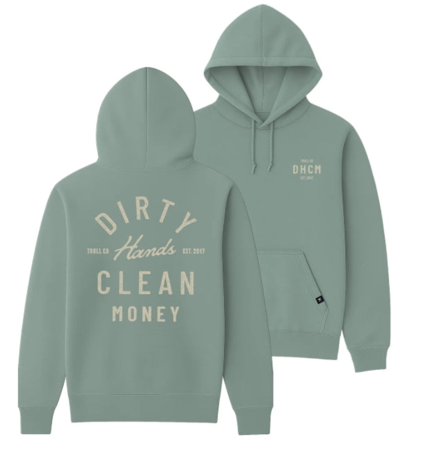 Troll Co. Women's "Dirty Hands Clean Money" Classic Juno Hoodie - Work World - Workwear, Work Boots, Safety Gear