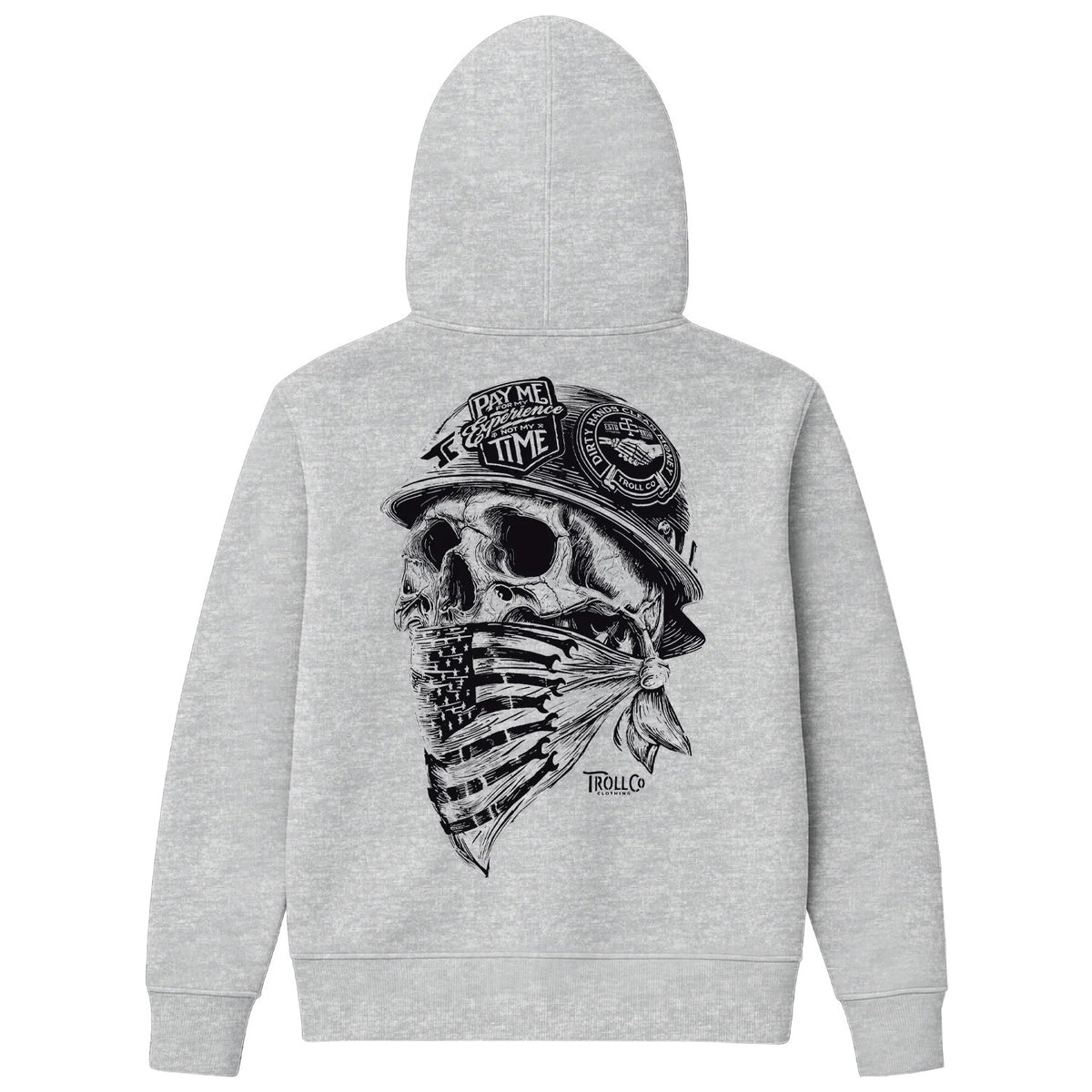 Troll Co. Men's Headstrong Graphic Zip-Up Hoodie Sweatshirts & Hoodies Troll Co.