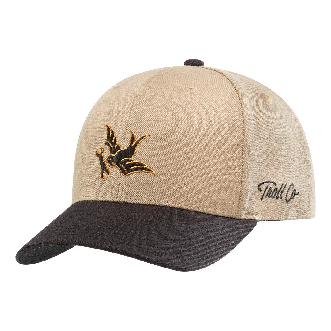 Troll Co. Sparrow Graphic Curved Brim Snapback Cap