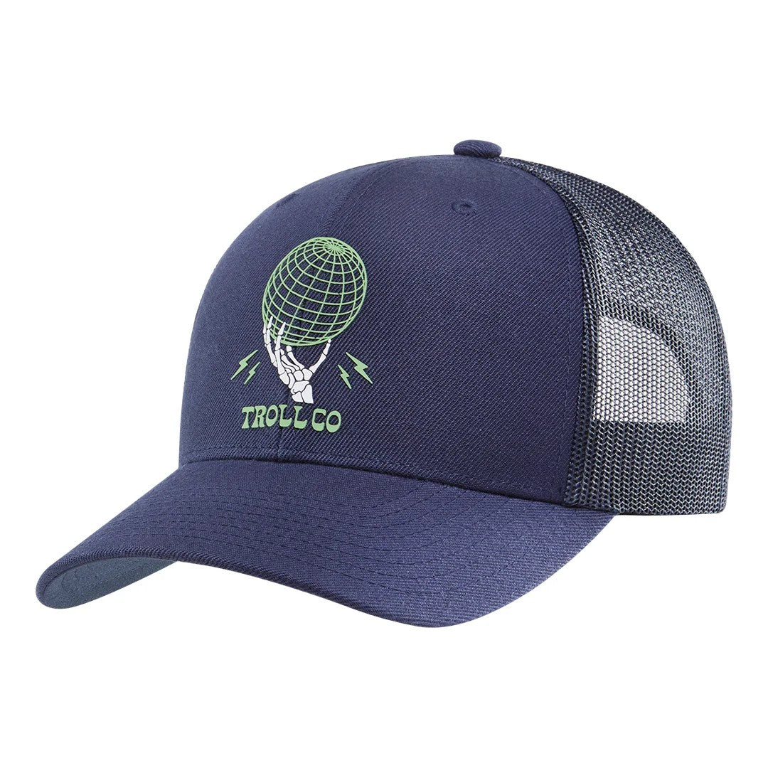 Troll Co. Global Graphic Curved Mesh Snapback Cap