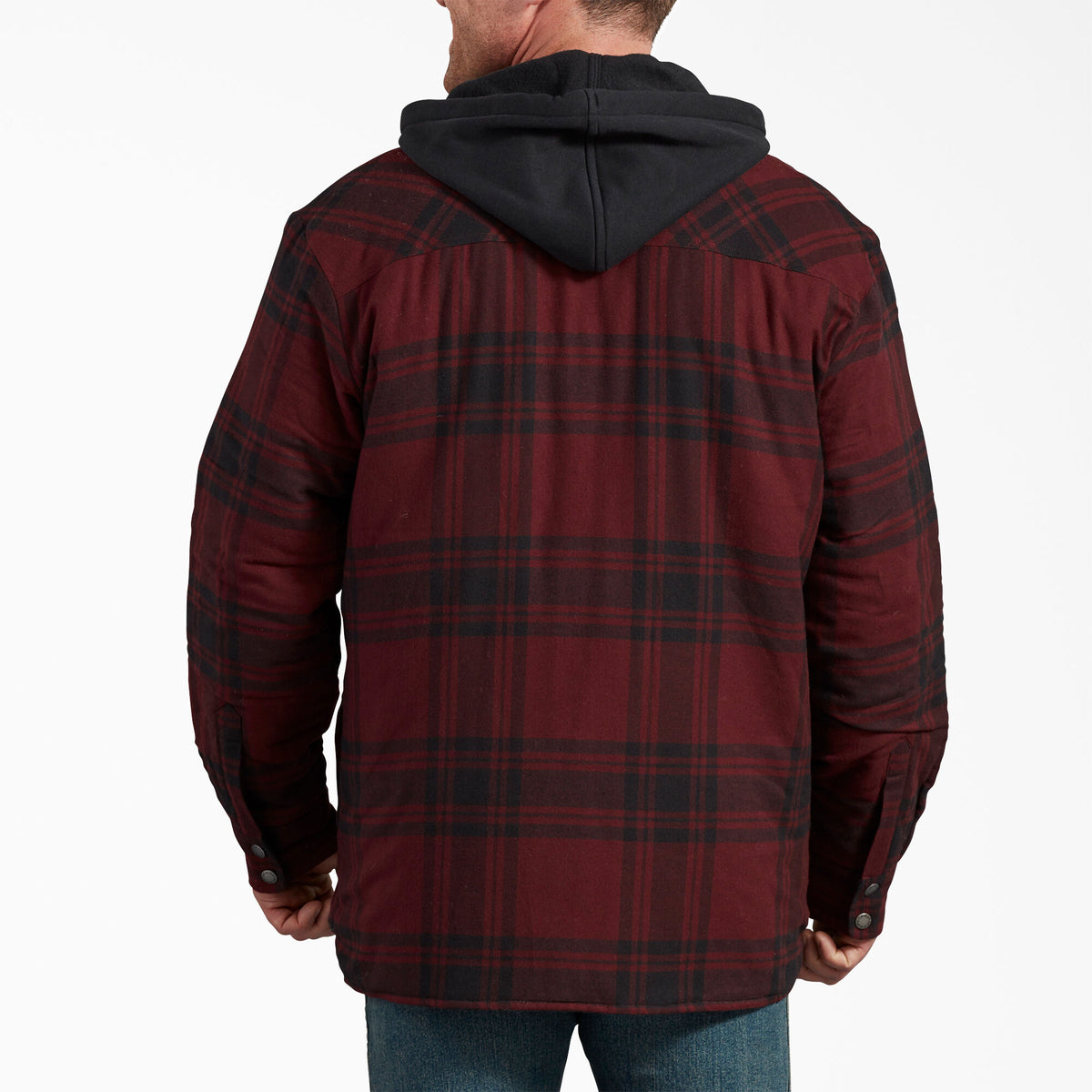 Dickies Men's Flannel Hooded Shirt Jacket - Work World - Workwear, Work Boots, Safety Gear