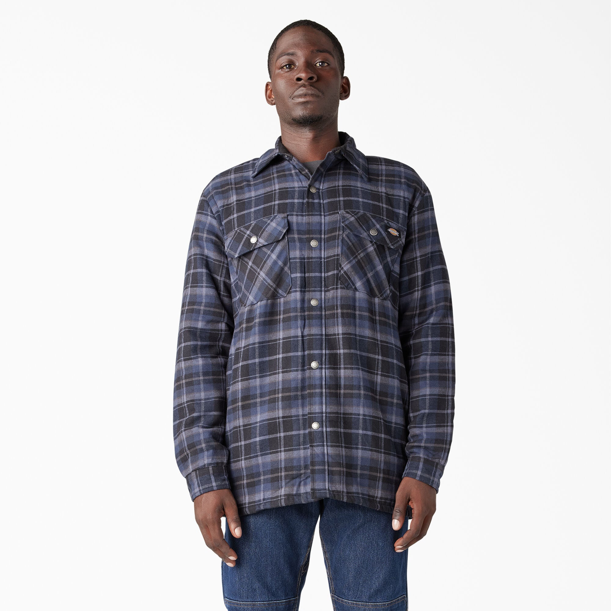 Dickies Men's Sherpa Lined Flannel Shirt Jacket - Work World - Workwear, Work Boots, Safety Gear