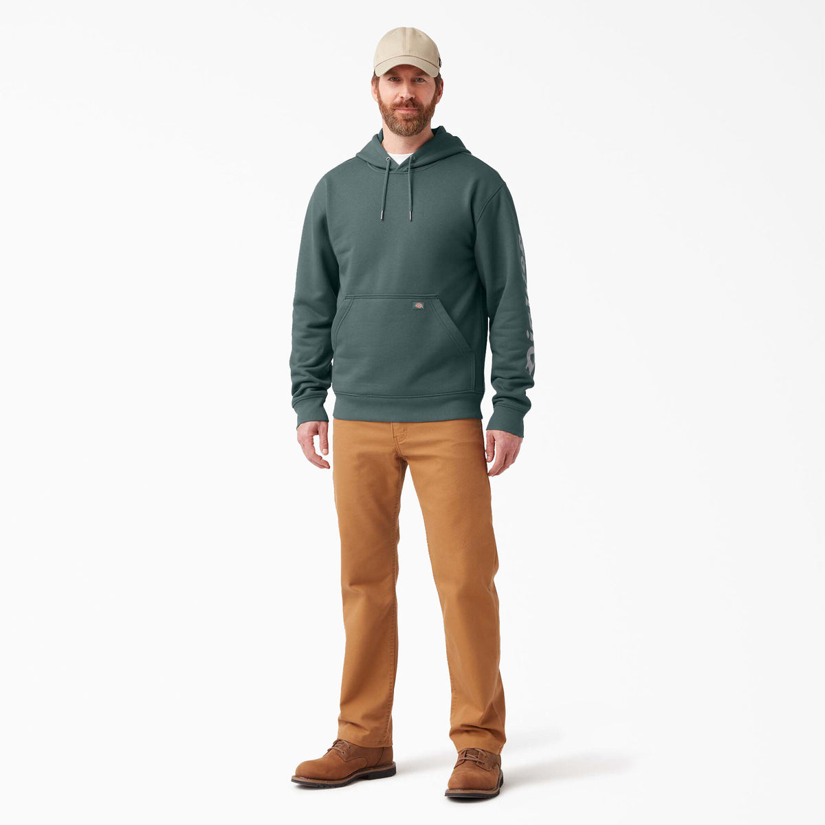 Dickies Men&#39;s Wordmark Water Repellent Logo Hooded Sweatshirt - Work World - Workwear, Work Boots, Safety Gear