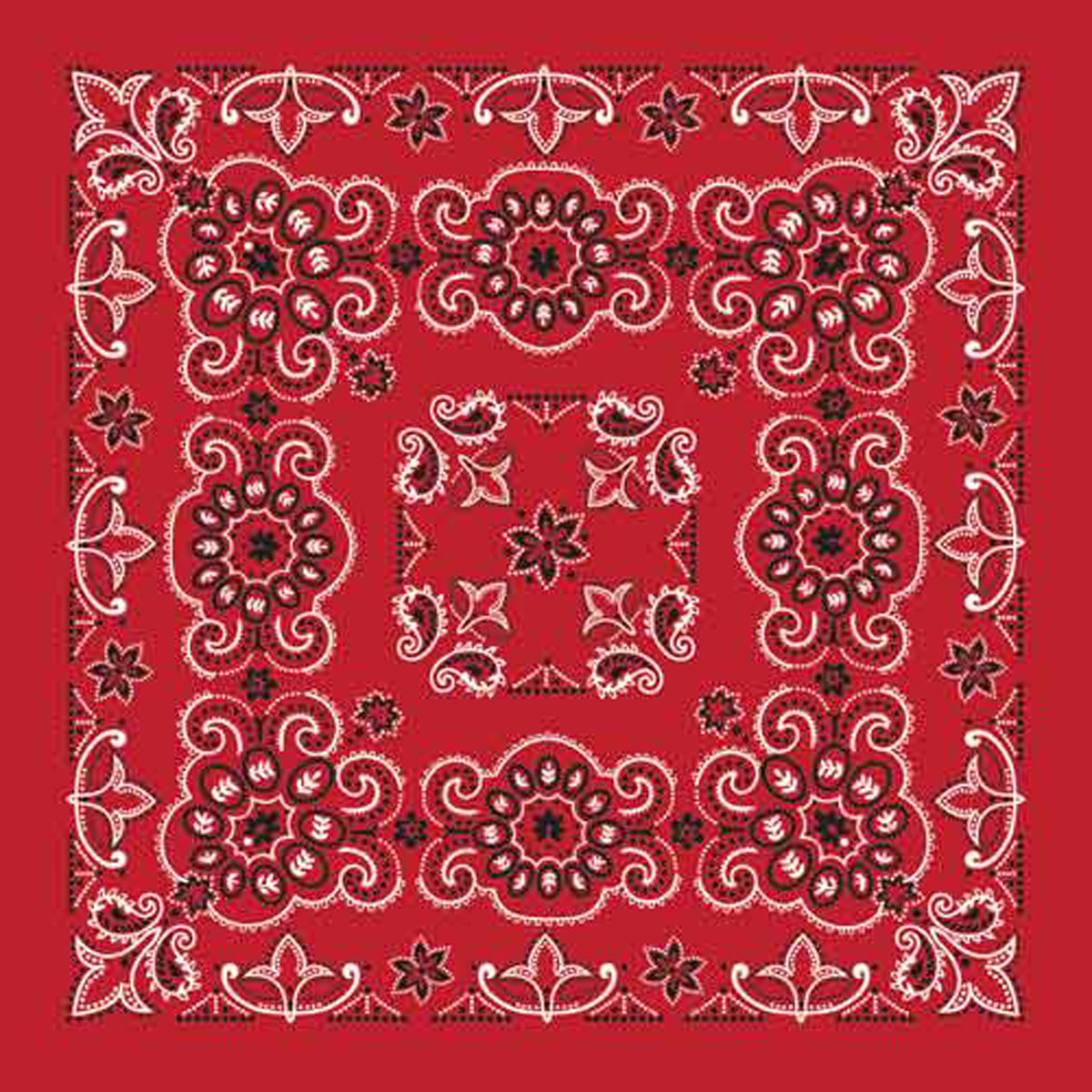 The Bandanna Company 27" Paisley Bandanna Misc The Bandanna Company Red Paisley OS