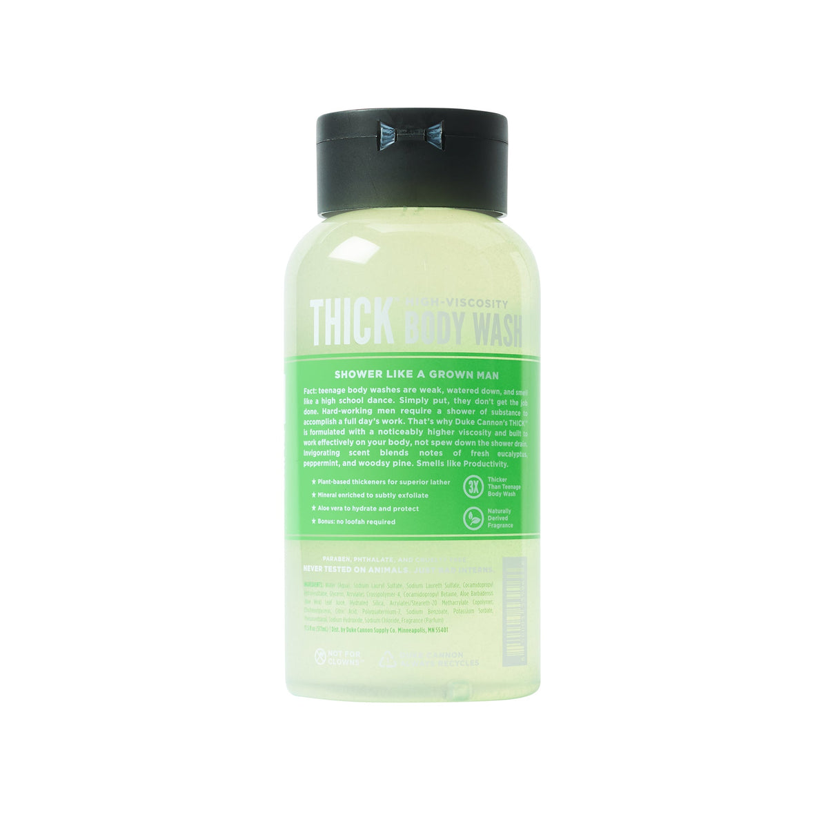 Duke Cannon Productivity Thick Body Wash Toiletries Duke Cannon