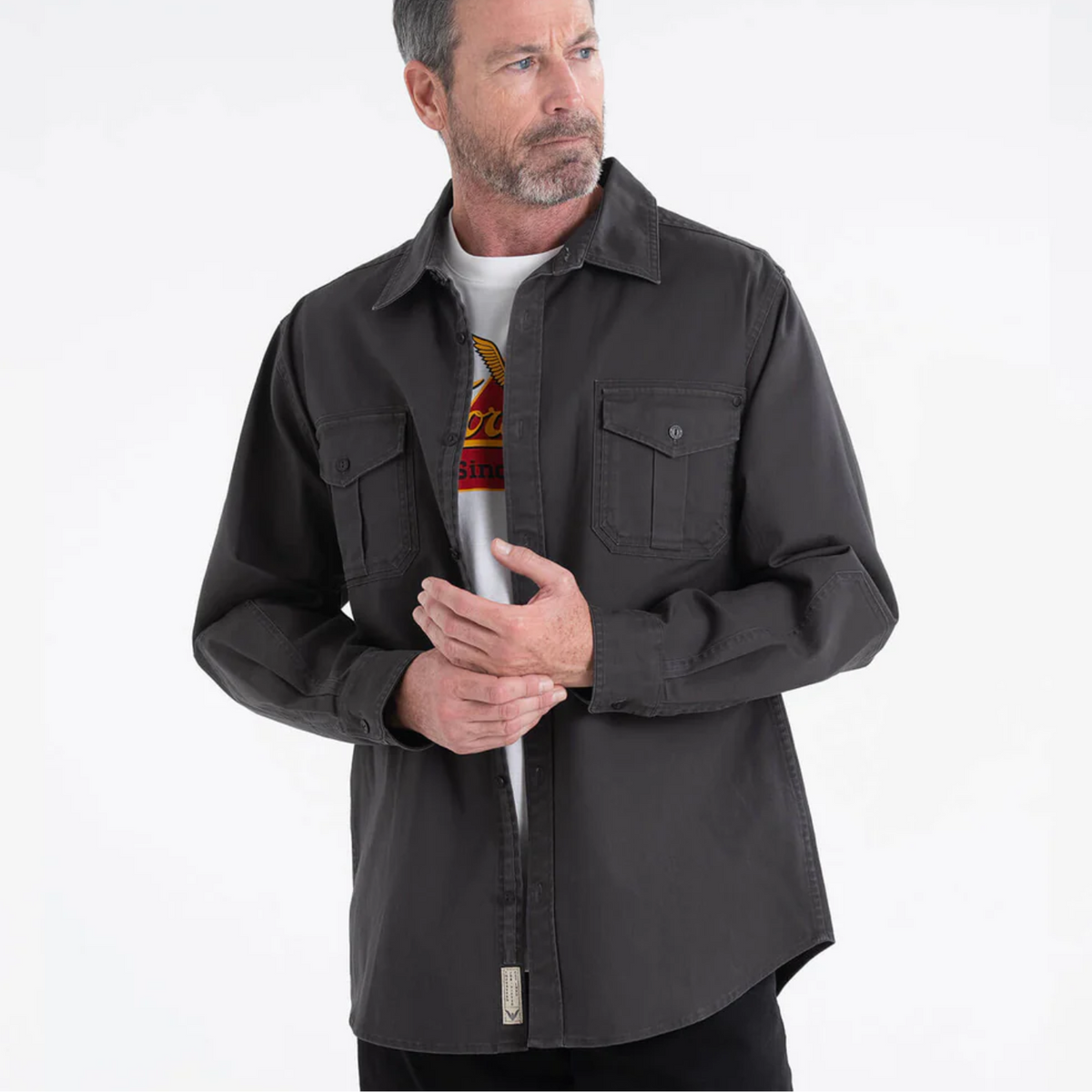 Thorogood Men's Heavyweight Utility Stretch Button-Down Work Shirt - Work World - Workwear, Work Boots, Safety Gear