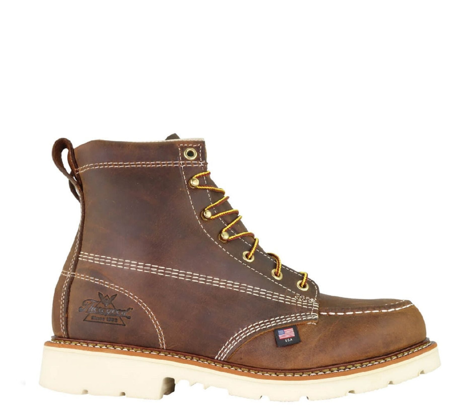 Thorogood Men's 6" American Heritage Moc Steel Toe Boot_Trail Crazyhorse - Work World - Workwear, Work Boots, Safety Gear
