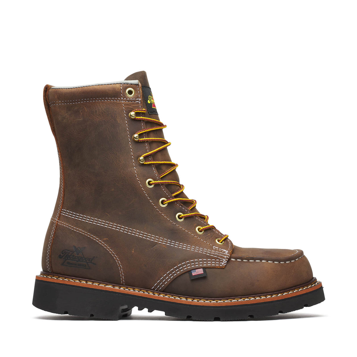 Thorogood Men's American Heritage 8" MAXWear 90 Moc Toe Steel Toe Work Boot