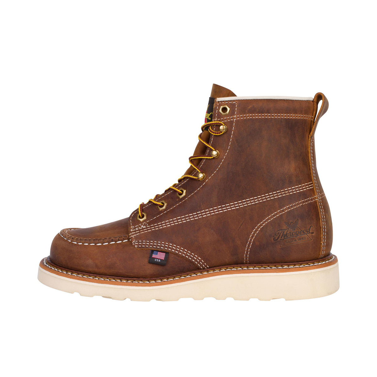 Thorogood Men's American Heritage MAXWear Wedge 6" Moc Toe Work Boot Work Boots Thorogood
