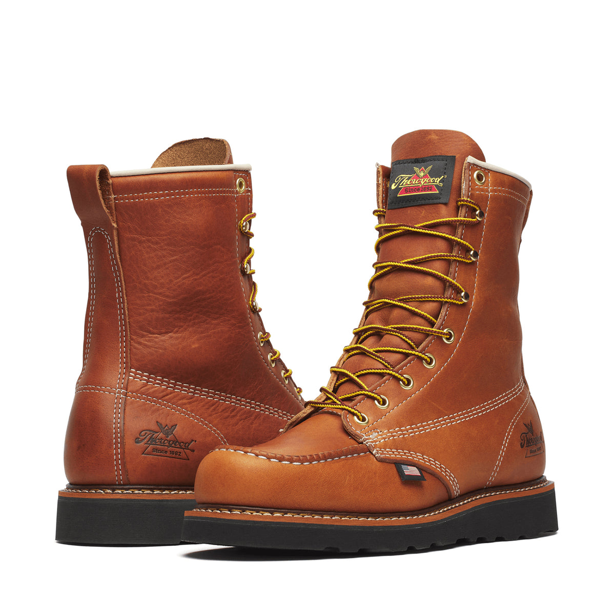 Thorogood Men's American Heritage 8" Moc Toe Soft Toe Work Boot