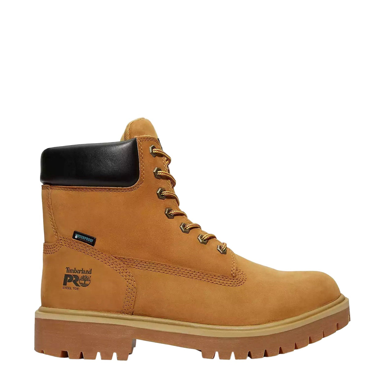 Timberland PRO Men's Direct Attach Waterproof 6" Steel Toe Work Boot Work Boots Timberland PRO Wheat 10 M