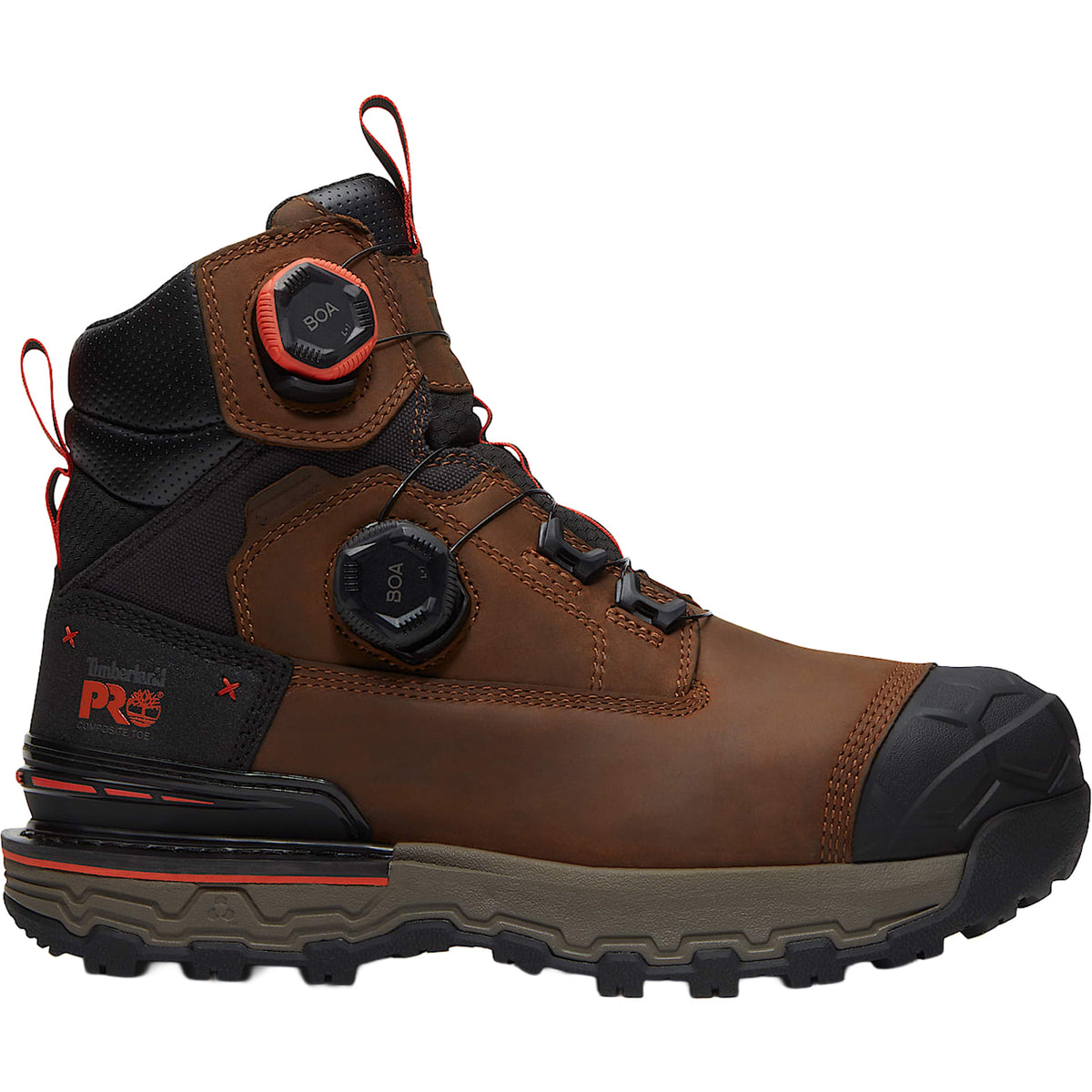 Timberland PRO Men's Boondock Ultralight 6" with BOA® Fit System Comp Toe Work Boot Work Boots Timberland PRO Medium Brown 10 M