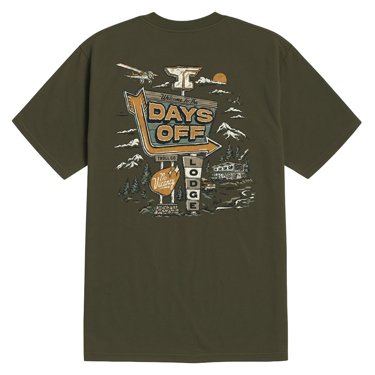 Troll Co. Men's Days Off Lodge T-Shirt T-Shirts Troll Co.
