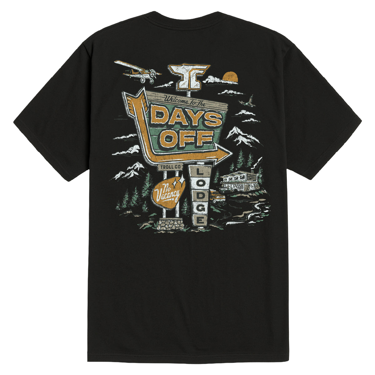 Troll Co. Men's Days Off Lodge T-Shirt T-Shirts Troll Co.