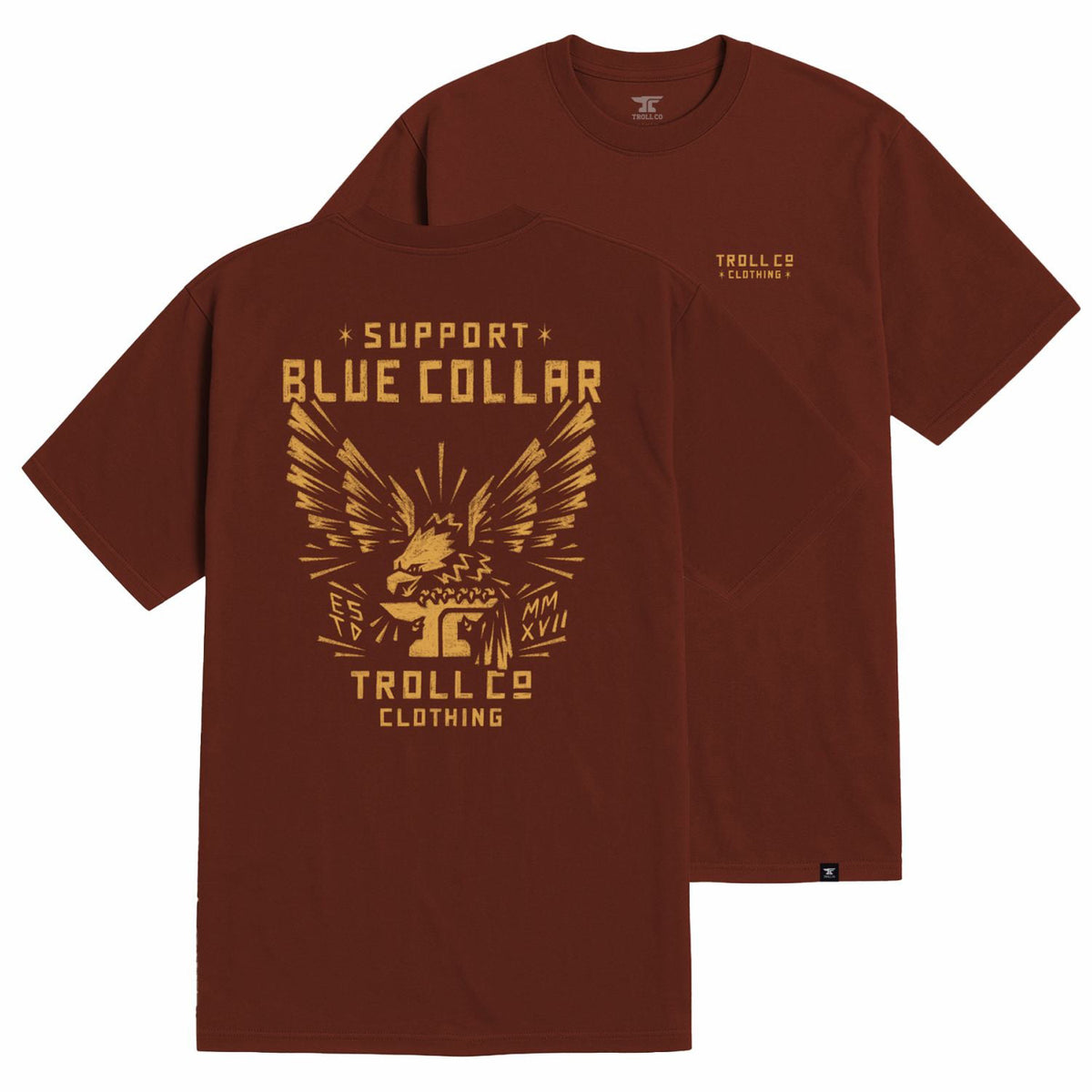 Troll Co. Men's SBC Perched T-Shirt T-Shirts Troll Co. Red Clay 2XL Reg