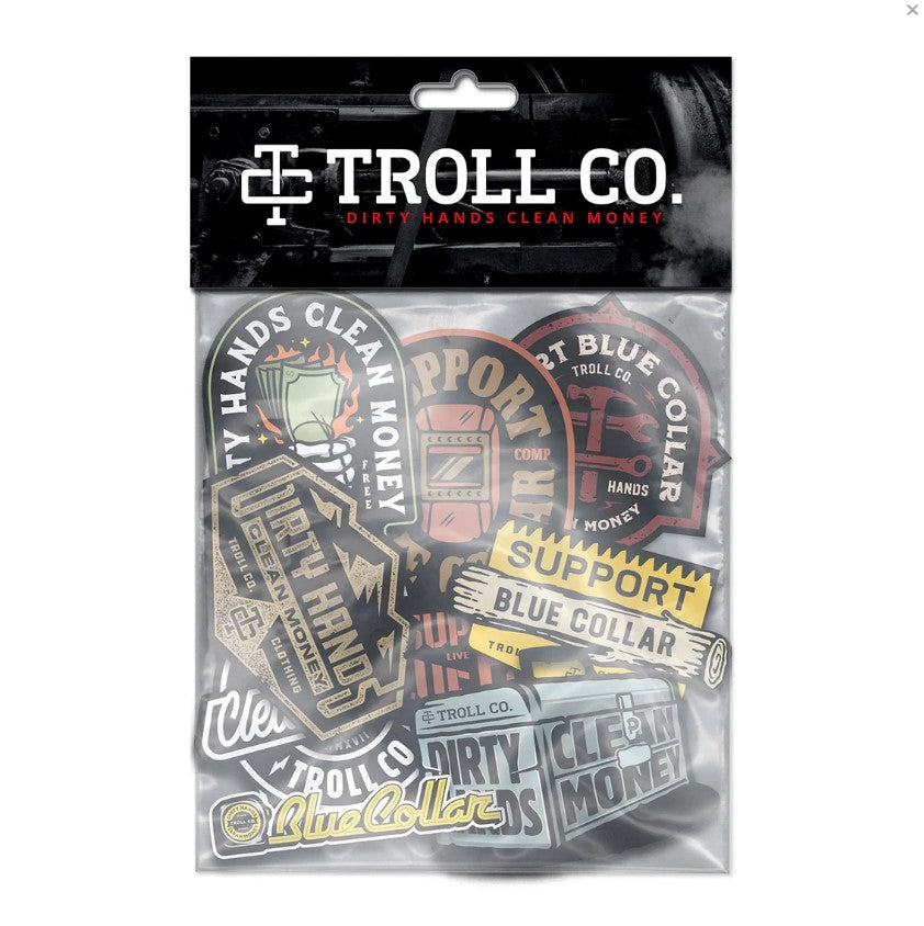 Troll Co. The Toolbox 4&quot; Jumbo Stickers 9-Pack - Work World - Workwear, Work Boots, Safety Gear
