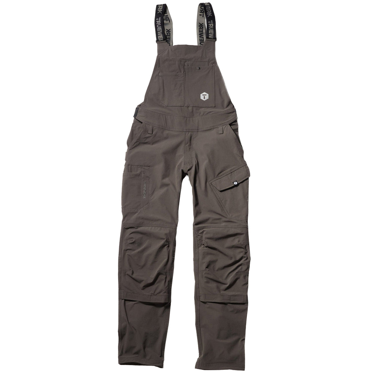 TRUEWERK Men's T1 Overall Lightweight Stretch Double-Front Bib Bibs & Overalls TRUEWERK Deep Grey 2XL Reg