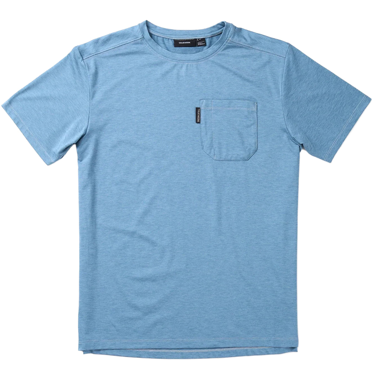TRUEWERK Men's Tech Pocket Tee T-Shirts TRUEWERK Heathered Horizon Blue 2XL Reg