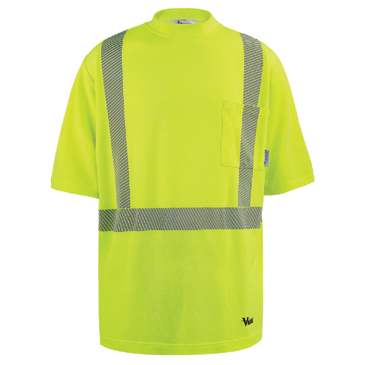 Viking Men's Bamboo Lined Safety T-Shirt Work Shirts Viking Green 2XL Reg