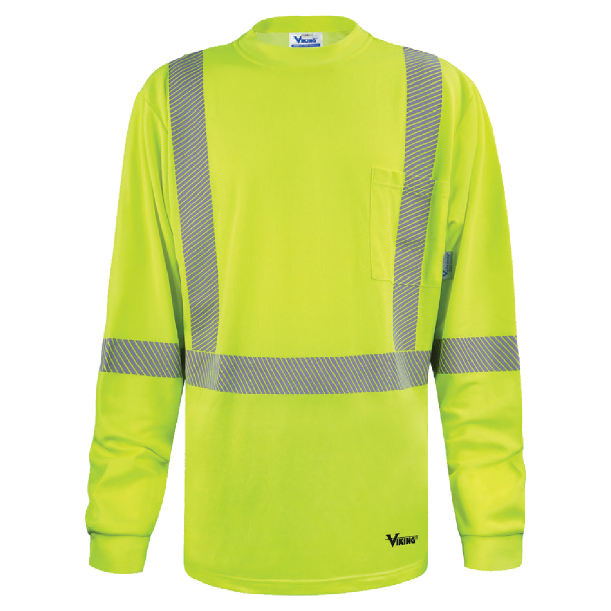 Viking Men's Bamboo Lined Safety Long Sleeve Shirt Work Shirts Viking Green 2XL Reg
