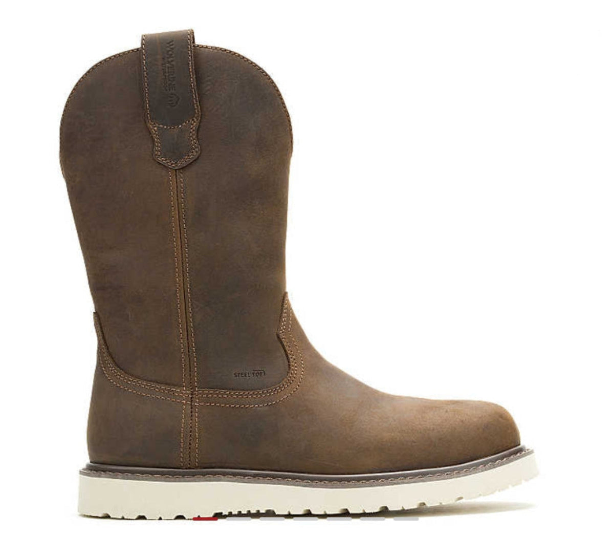 Wolverine X Jordan Davis Bronc Wedge 10" Waterproof Wellington Boot Wolverine Dark Brown 10 M
