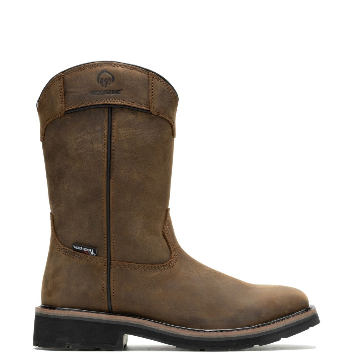 Wolverine Men's Rancher Pull-Tab Waterproof Wellington Boot Work Boots Wolverine Dark Coffee 10 M