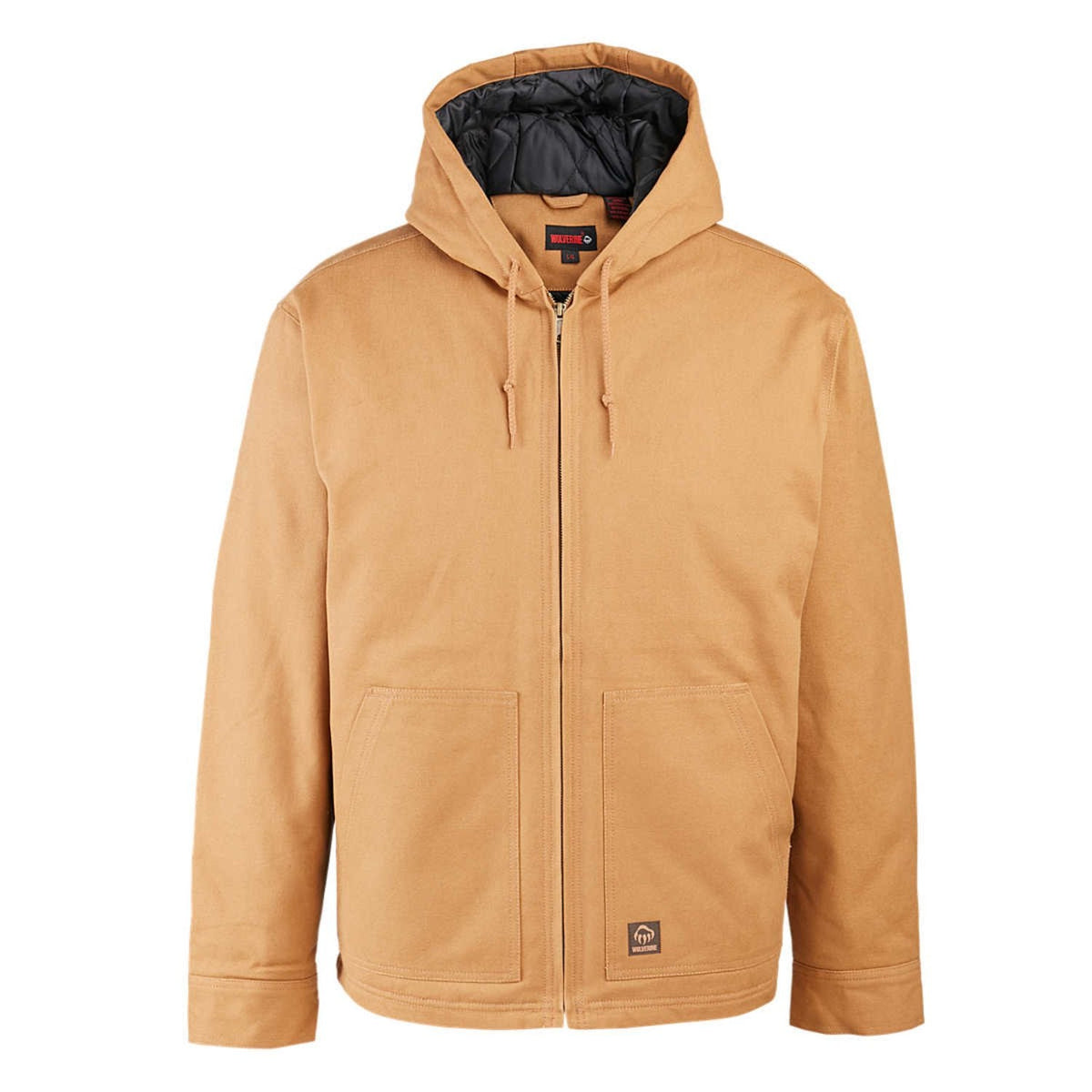 Wolverine Men's Grayson Insulated Canvas Hooded Jacket Jackets & Coats Wolverine Whiskey 2XL