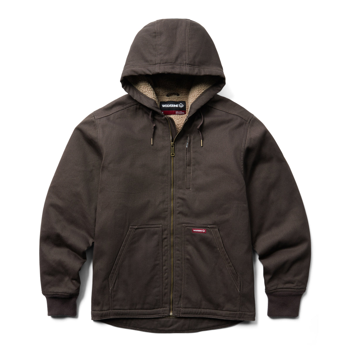 Wolverine Men&#39;s Upland Sherpa Lined 5-Pocket Hooded Jacket - Work World - Workwear, Work Boots, Safety Gear