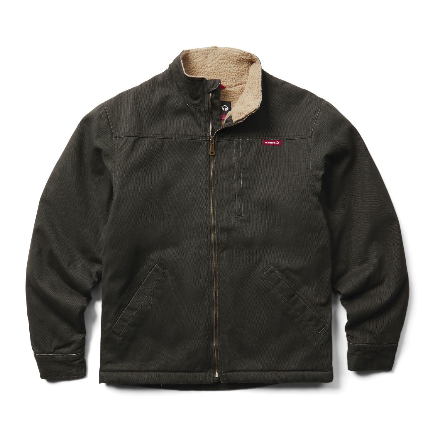 Wolverine Men's Upland Sherpa-Lined Full-Zip Jacket Jackets & Coats Wolverine Black 2XL Reg