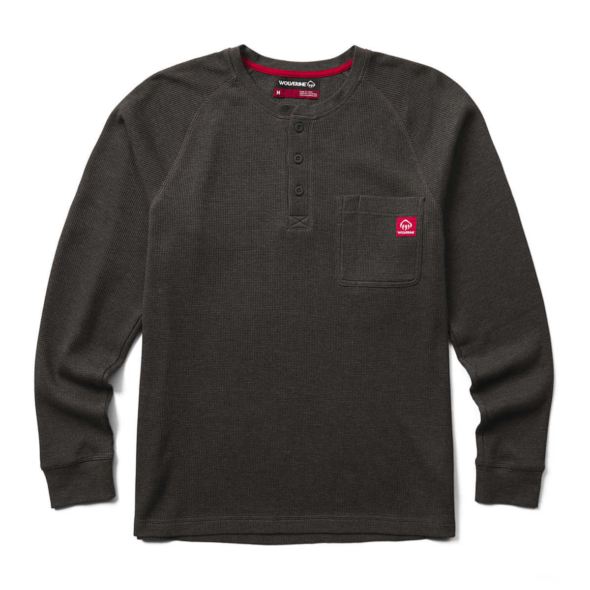 Wolverine Men's Walden II Thermal Pocket Long Sleeve Henley - Work World - Workwear, Work Boots, Safety Gear