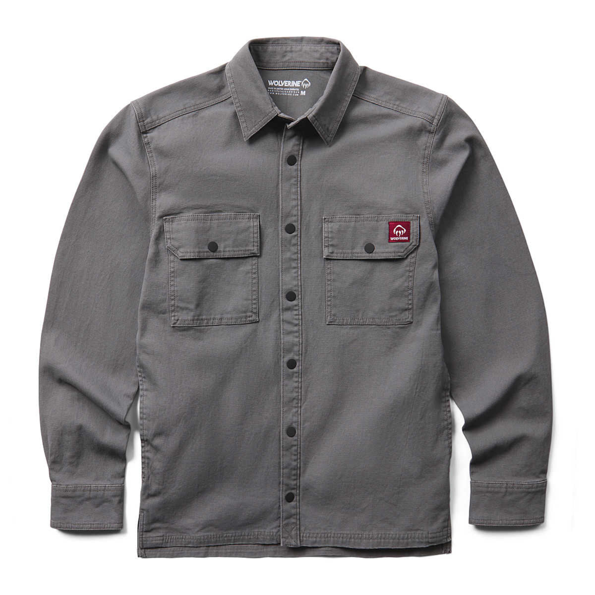 Wolverine Men's Steelhead Stretch Canvas Snap-Up Shirt Jac - Work World - Workwear, Work Boots, Safety Gear