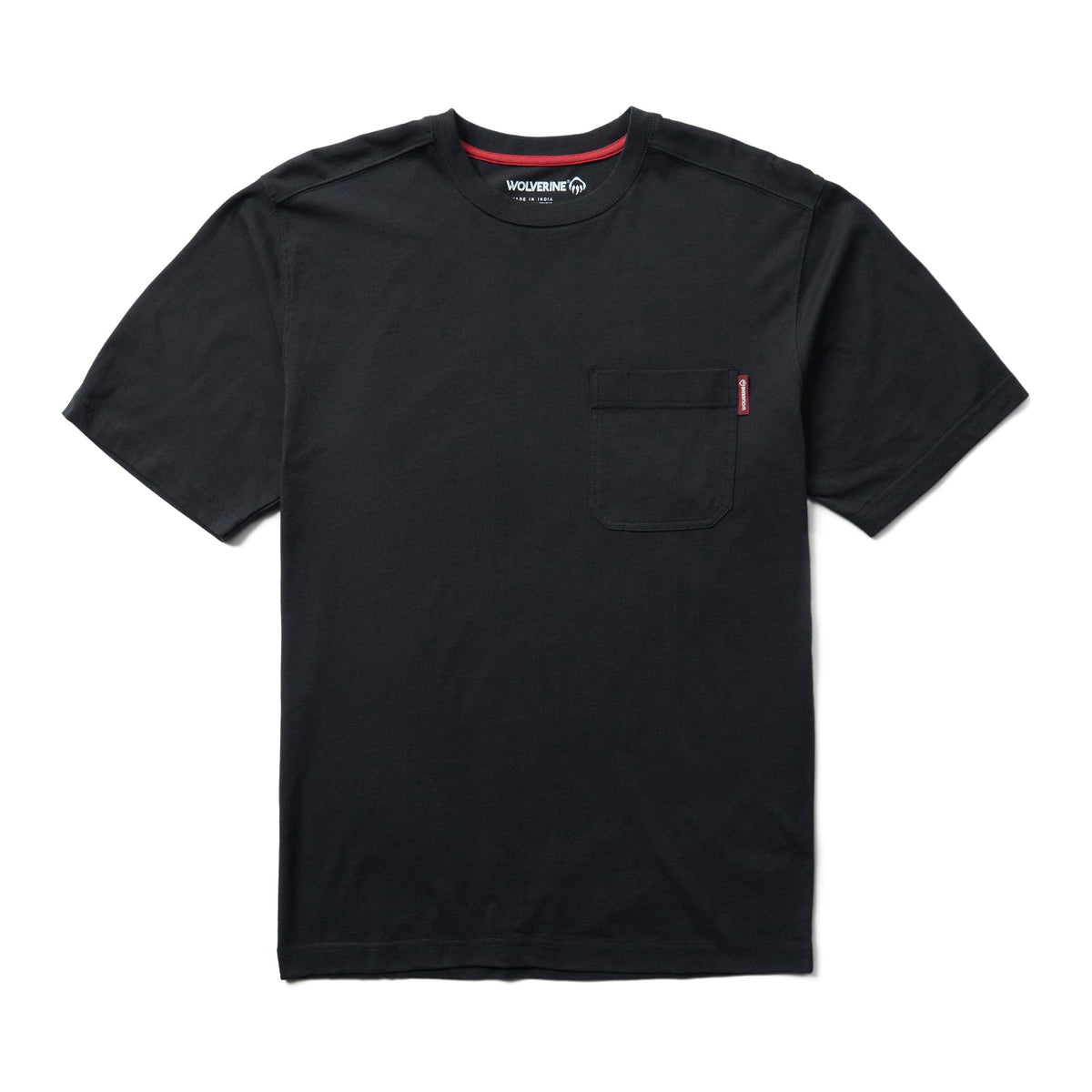 Wolverine Men's Classic Pocket Short Sleeve T-Shirt T-Shirts Wolverine Black 2XL Reg