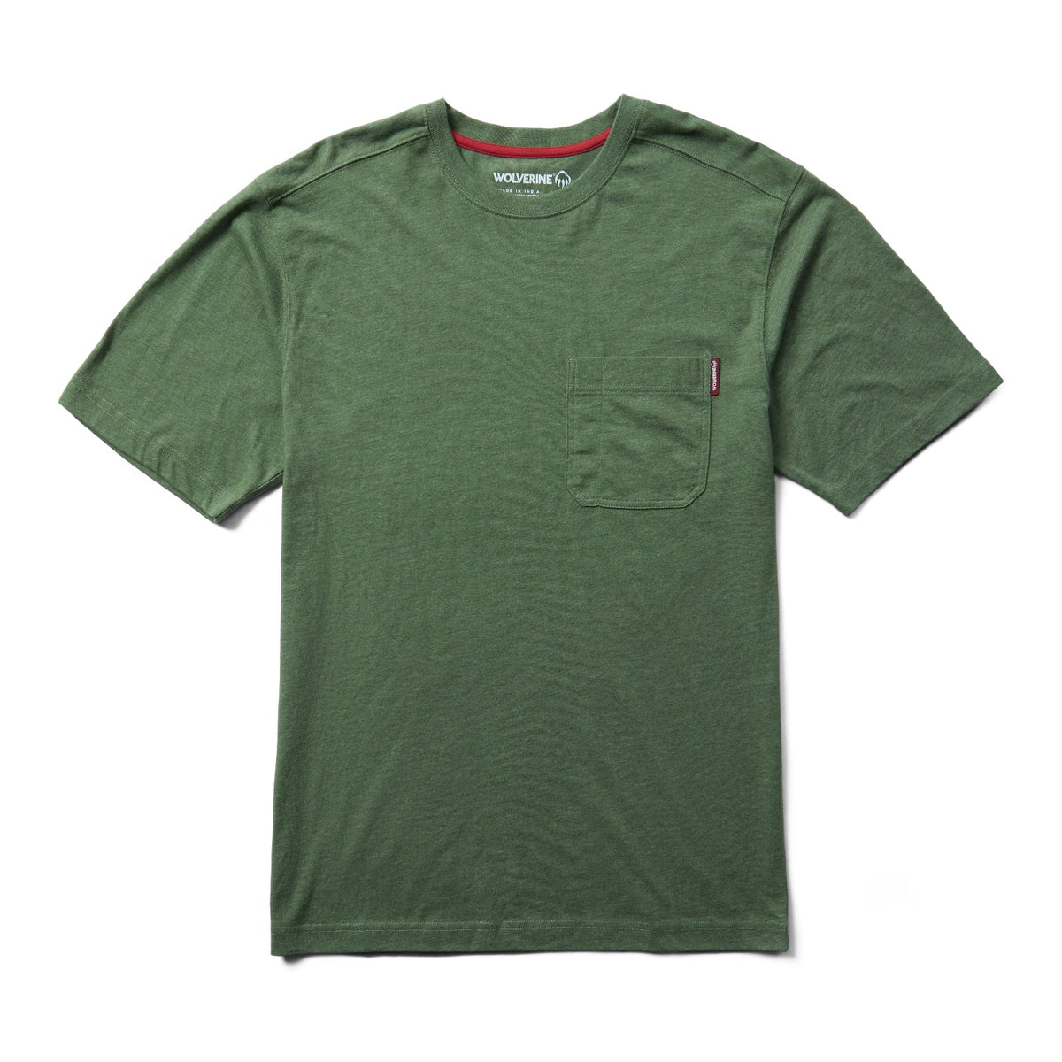 Wolverine Men's Classic Pocket Short Sleeve T-Shirt T-Shirts Wolverine Bronze Green 2XL Reg
