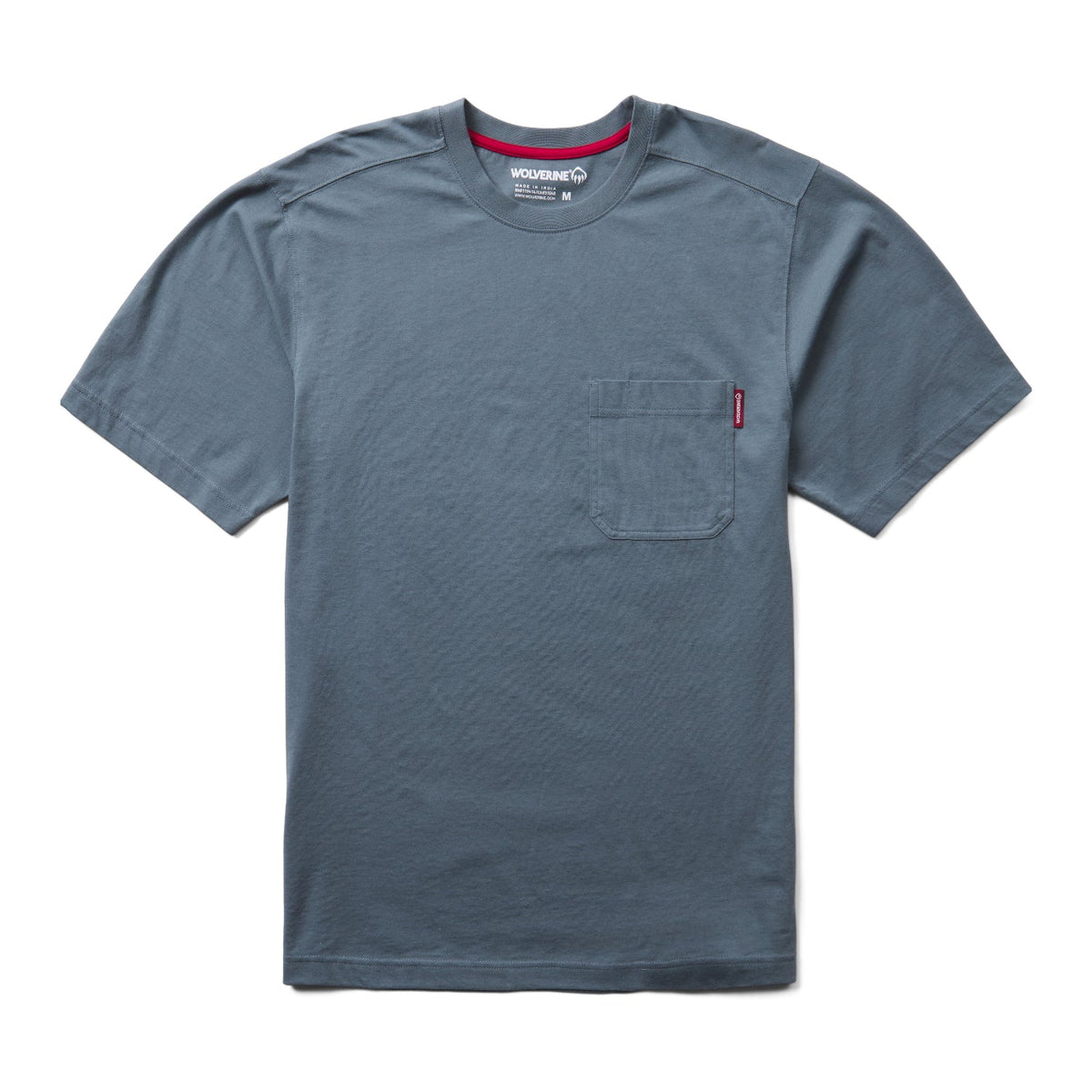 Wolverine Men's Classic Pocket Short Sleeve T-Shirt T-Shirts Wolverine Stormy Blue 2XL Reg
