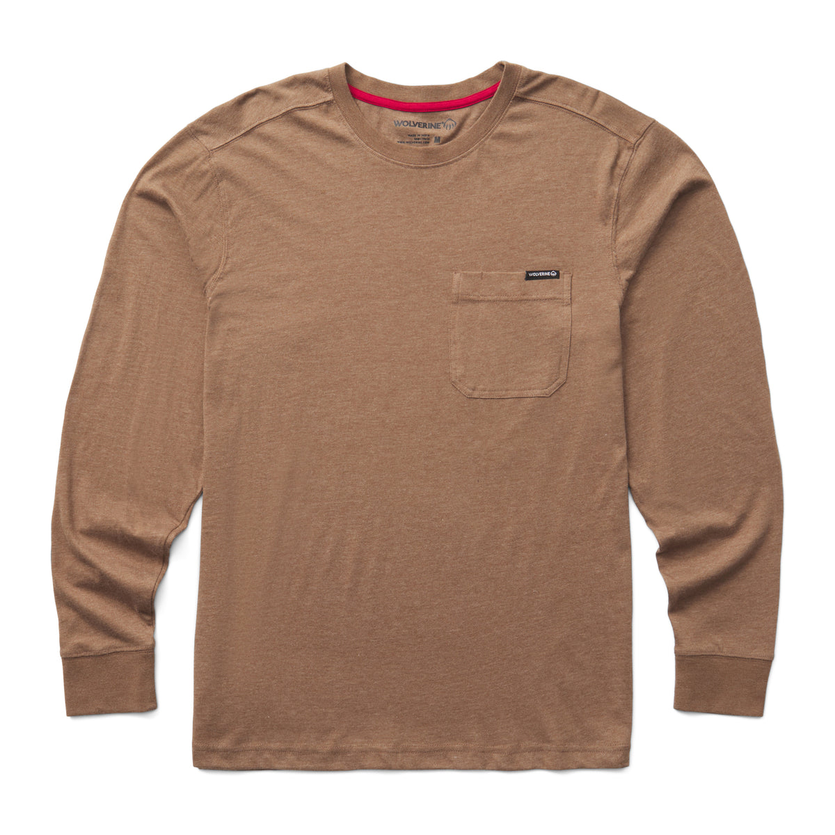 Wolverine Men's Classic Long Sleeve Pocket T-Shirt Long Sleeve T-Shirts Wolverine Cub 2XL Reg