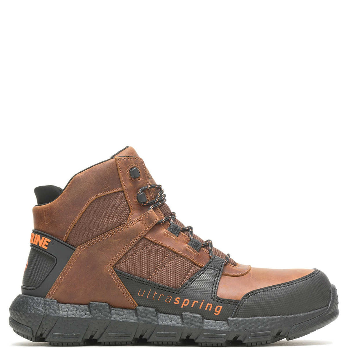 Wolverine Men's REV UltraSpring™ DuraShocks® Steel Toe Work Boot Work Boots Wolverine Tobacco 10 M